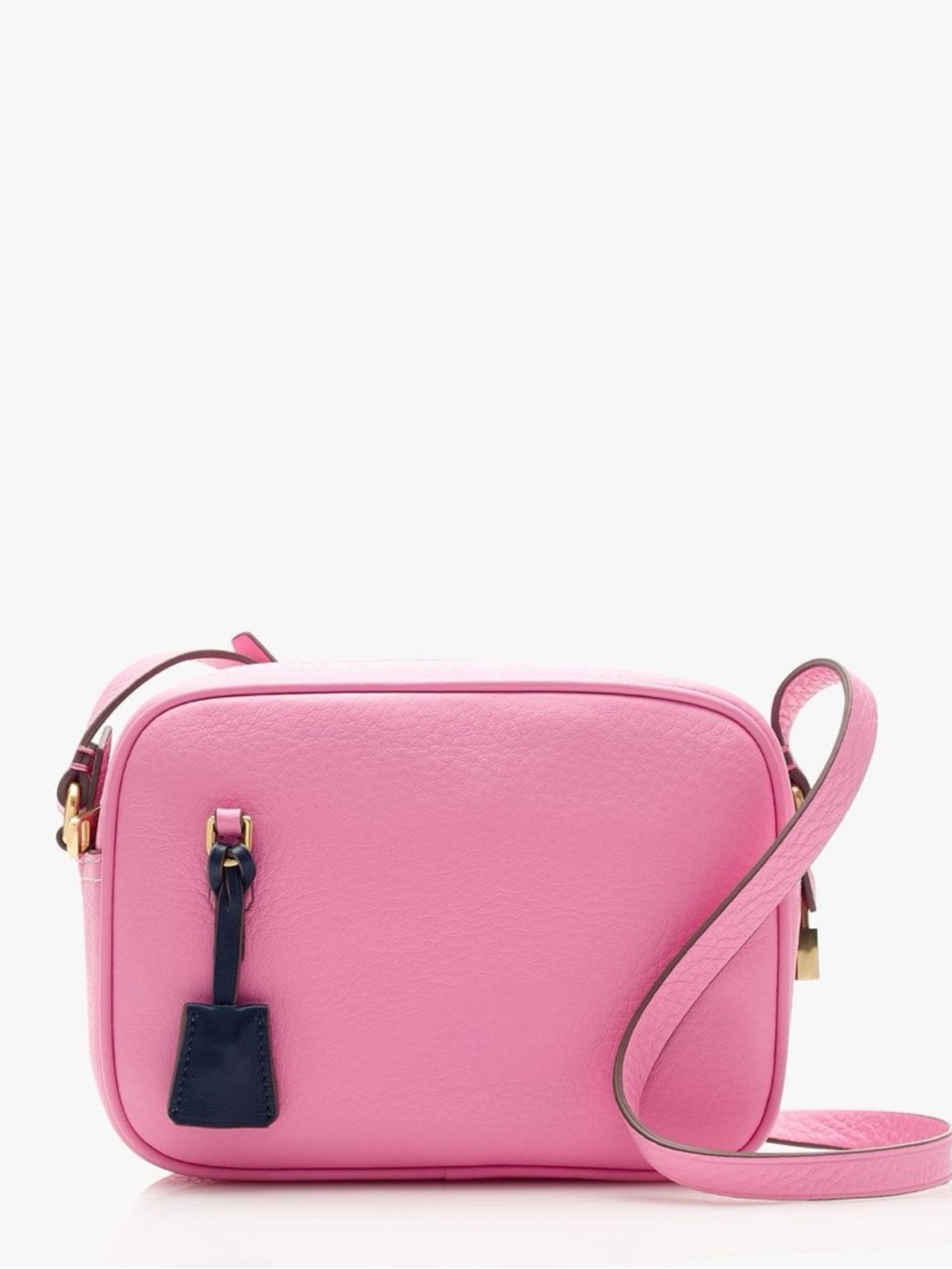J.Crew Signet Pink Leather Crossbody Bag